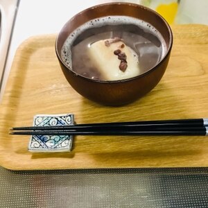 ゆであずき缶で作る簡単ぜんざい